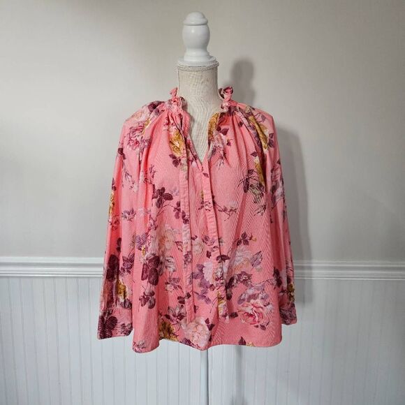 Loveshackfancy Corduroy Willow Top in Charleston Pink Size Small - Picture 1 of 7